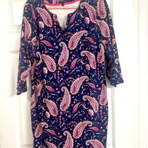 Talbots plus size knee  length dress